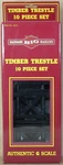 Bachmann 96221 Big Haulers 10-PIECE Graduated Timber Trestle Set For G-gauge Nos. Fixed Price $19.99.