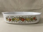 Vintage Corningware Pyrex Spice Of Life Casserole Dish With Lid 5 Quarts. A1366.. Fixed Price $60.00.