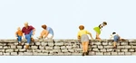 Preiser Ho Scale Model Figure/people Set Sitting/leaning On Wall 6-PACK. Fixed Price $15.39.