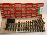 Lgb 1605 Left-hand Turnout With Electric Switch For R3 Curves New. Fixed Price $99.99.