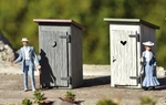 Piko 62719 G Assembled Outhouse (set Of 2). Fixed Price $95.72.