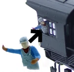 Scale Railroad Train Engineer Figure Leaning Out Window Unpainted. Fixed Price $9.99.