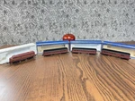 Vintage Bachmann Diesel Train Pennsylvania Engine 9710 & Cars 4311 6901 Scale. Fixed Price $100.00.