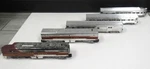 American Flyer #477 & 478 Silver Flash Set + Passenger Cars 960, 961, 963. Fixed Price $279.99.