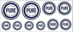 1:43 Scale Pure Sign Boxcar Gas Station Tanker Truck Diorama Decals. Fixed Price $7.99.