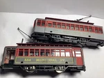 Mehano 9381 Ho P.t.c. Trolley Cars/brill & Dummy Runs W/working Light. Fixed Price $39.99.