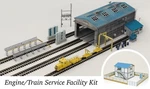 Scale Greenmax Engine/train Service Facility Kit Locomotive Depot Structures. Fixed Price $36.99.