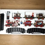 Christmas Magic Express Tree Train Set Holiday Decor Hand Painted Qvc Remote. Fixed Price $85.00.