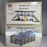 Model Power #614 Ho Scale - American Foundry & Tank Filling Station New Sealed. Fixed Price $49.99.