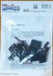 Kadee #833 Knuckle Couplers -- Truck-mounted For Lgb Two-axle Cars 1 Pair. Fixed Price $12.75.