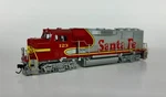 Overland Omi Custom Painted Brass Ho Scale Santa Fe GP60M Locomotive Road #123. Fixed Price $299.95.