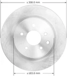 Disc Brake Rotor-premium Bendix PRT5955 Fits 2009 Nissan Maxima. Fixed Price $72.22.