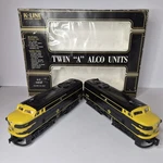 K-line Erie Twin Alco 2129 2131 Diesel Locomotive Powered & Dummy Units. Fixed Price $165.99.