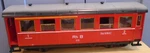 Lgb #3063 Scale Rh Red 8-WHEEL Passenger Car 18" Long Near Mint Condition. Fixed Price $59.99.
