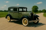 Franklin Mint 1930 Ford Tudor Sedan 1:24 Diecast Scale Green/black. Fixed Price $80.00.