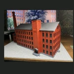 Scale Norwich Silk Mill Building Model Kit Railroad Structure (gray Color). Fixed Price $59.00.