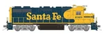 Rapido 038504 Ho Scale Emd GP38 Diesel Santa Fe Yellow Warbonnet Atsf 2346 Dcc. Fixed Price $309.99.