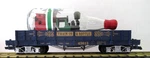 Lgb Scale 43613 Blue Flatcar W/train Bottle New. Fixed Price $149.95.