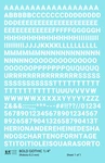 K4 Scale Water Slide Decals White 1/4 Inch Bold Gothic Letter Number Alphabet. Fixed Price $8.15.
