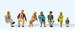 Preiser 12444 Ho Scale Seated Persons 1925-1930 PKG(7). Fixed Price $21.99.