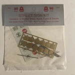 S&s Hobby Products Scale Kit #300 Street (12 Brass Signs) 1:87 Nip!. Fixed Price $10.25.