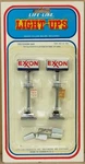 Life-like 1202 Exxon Gas Lighted Sign For Station O-scale Nos. Fixed Price $7.99.