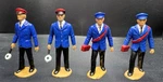 Lgb Set Of 4 Police Type Men People Figures Figurines Scale For Layout. Fixed Price $22.95.