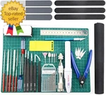 Professional 33 Pcs Tools Kit Modeler Basic Craft Set Hobby Building. Fixed Price $37.99.