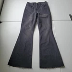 L'agence Sera Jeans Womens 25 Graphite High Rise Flare Raw Hem Usa 28078PSR. Fixed Price $79.99.