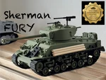 M4A3E8 Sherman Fury Medium Wwii Tank Usa 1:35 Scale 3D Printed Model Kit. Fixed Price $30.00.