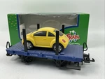 Lehman Scale L.g.&b. Flatcar With Vw New Beetle #94059. Fixed Price $49.46.